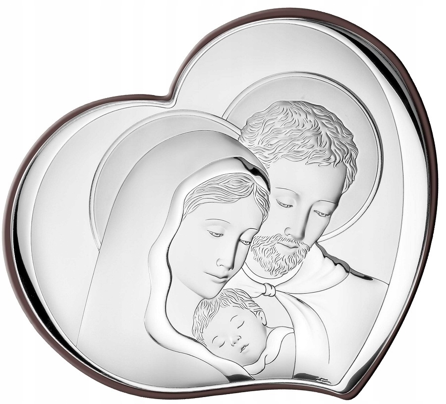Strieborný obraz Svätá rodina Gravírovanie Zadarmo! 81252/3L