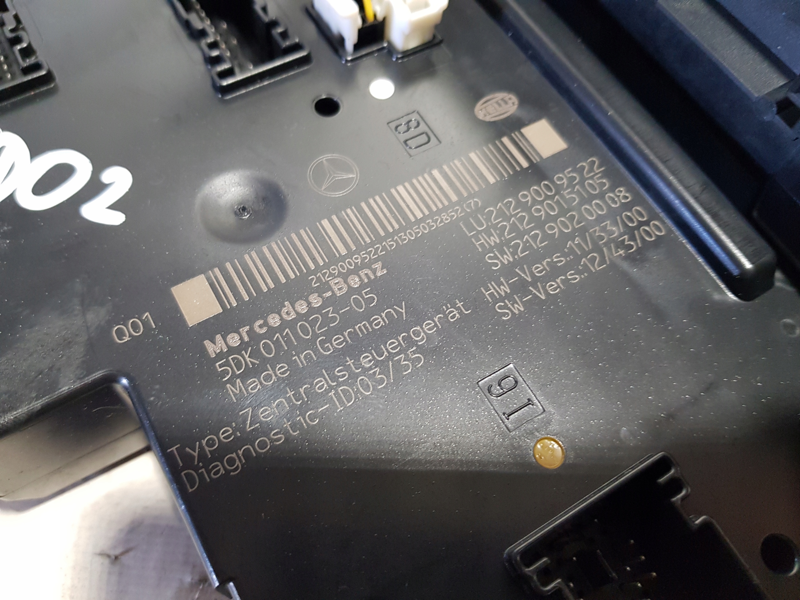 MERCEDES W212 W207 module control unit SAM 2129009522