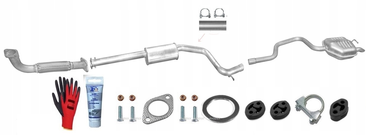 Ford Mondeo MK3 2.0 2.2 D 2004-2007 Hatchback Sedan Výfukový SYSTÉM+bonus