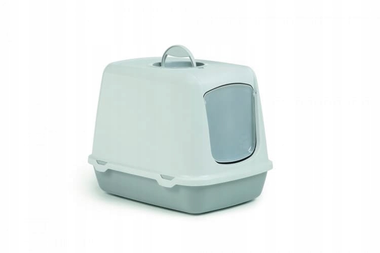 Levně Beeztees Toaleta pro kočky Oscar šedá/bílá 50X37X39cm