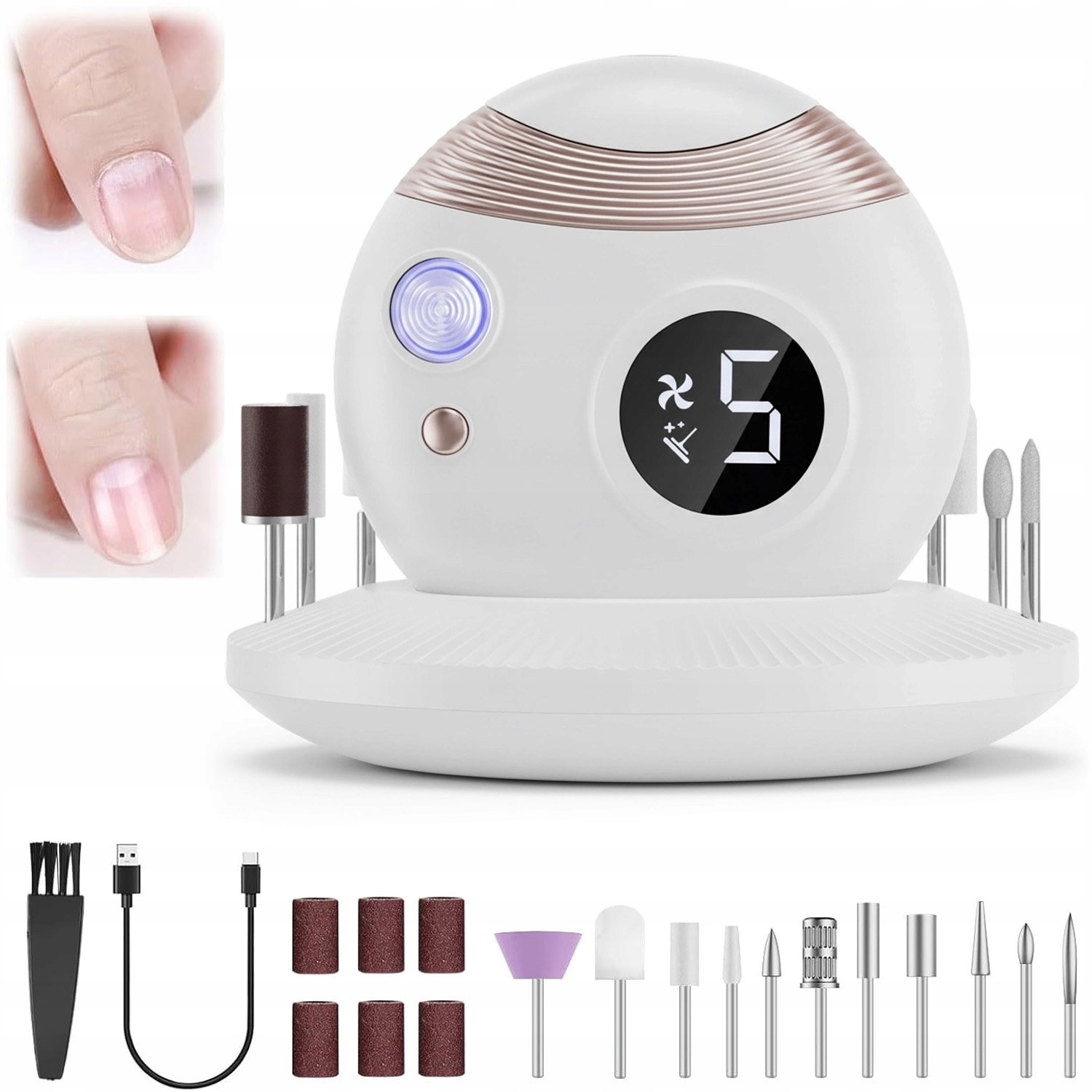 Automatický Elektrický Nůž Na Nehty Na Rukou A Multifunkční Pilník