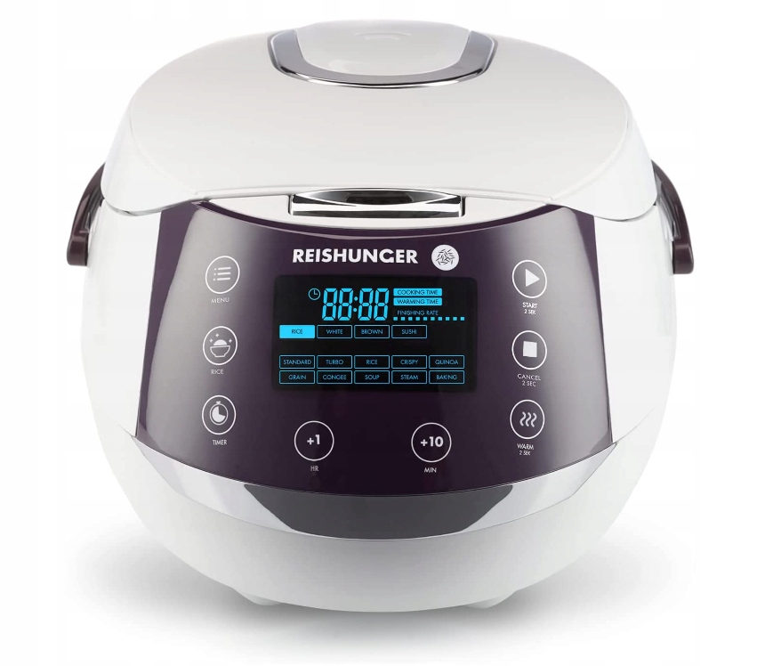Reishunger 538-DRK Multicooker Ryżowar i parowar 12 programów 860 W 1,5l