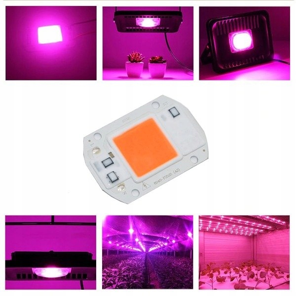 Dioda LED COB 20W - 230V -full spectrum -380-840nm Model COB 20W