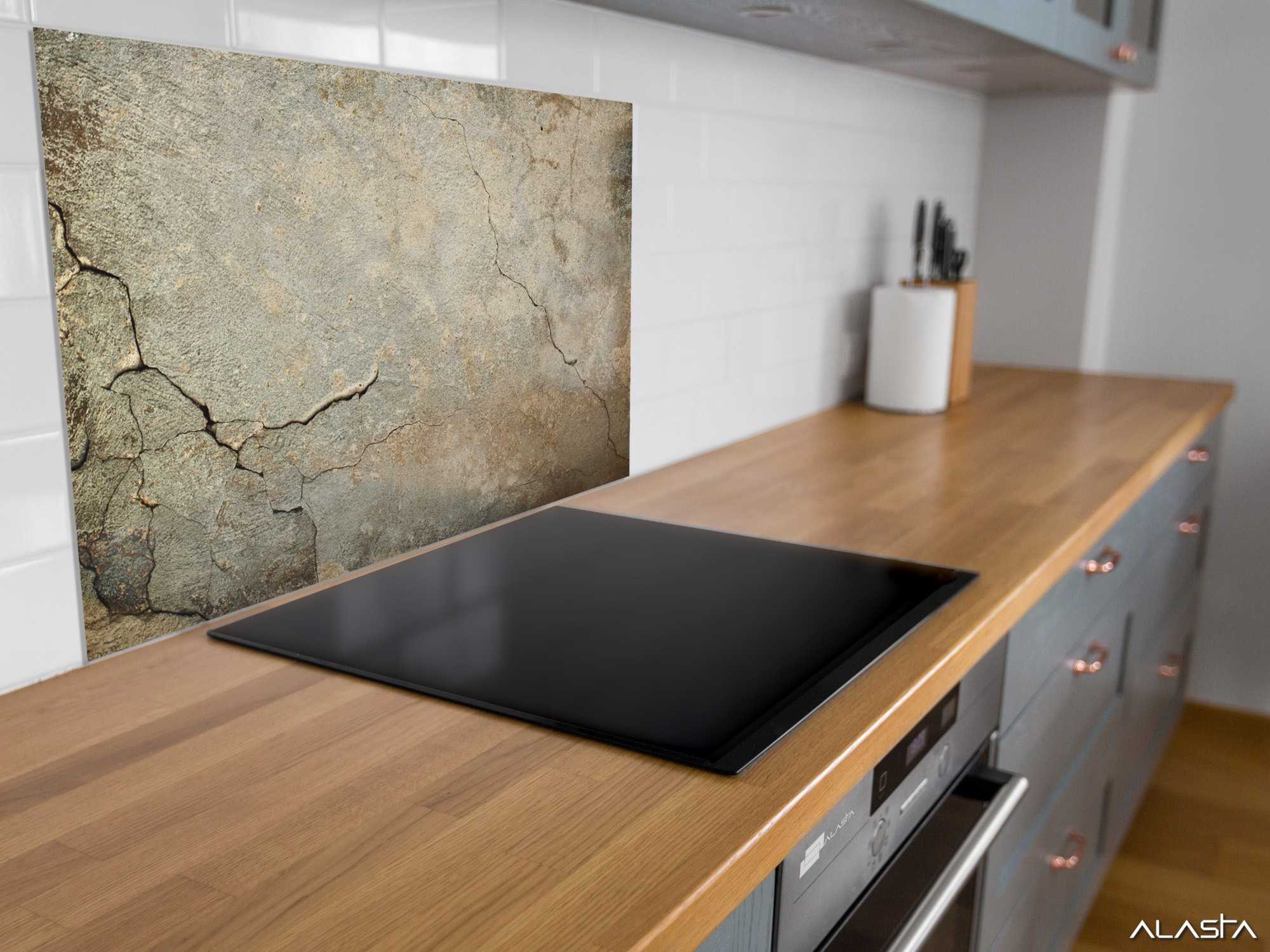 Panel szklany hartowany 60x40 Pęknięty beton Stan opakowania oryginalne