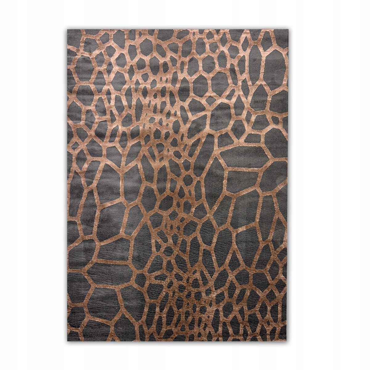 Duży Dywan Stylowy 240x310 około 250x350 Brązowy Miękki