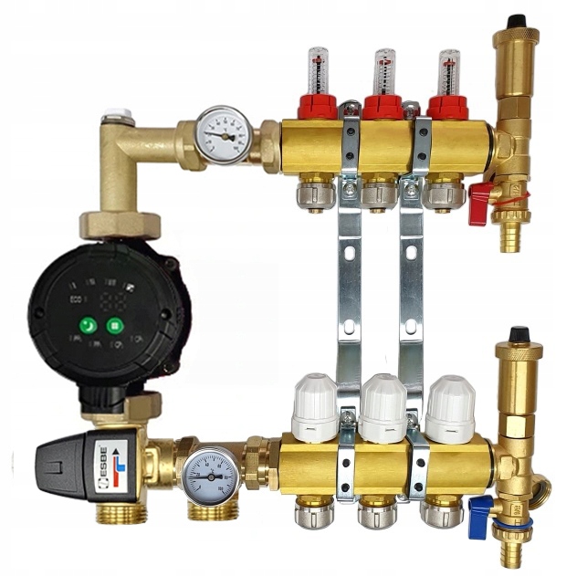 ROZDZIELACZ 3 obw DO OGRZEWANIA PODŁOGOWEGO PODŁOGÓWKI Z GRUPĄ POMPOWĄ IBO