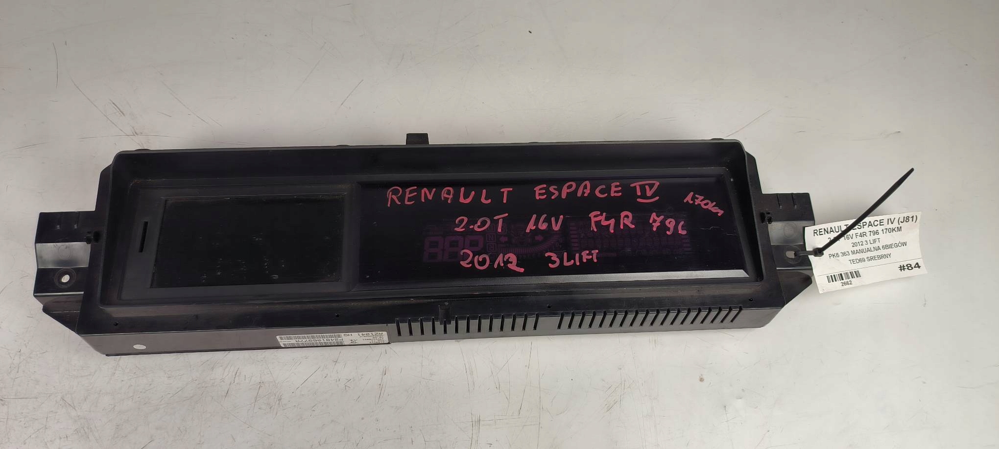dials display 248106977R RENAULT ESPACE IV