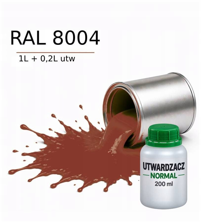 Valspar Ral 8004 Barva Dtm Základní Nátěr Polyuretanová 2K Polomat 1L Utw. 0