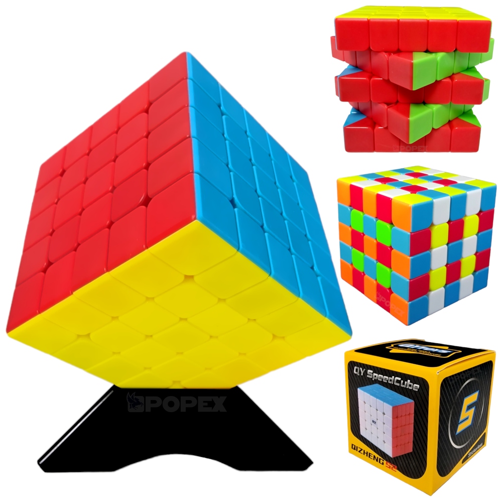 ORYGINALNA KOSTKA 5x5 QIYI QIZHENG S2 - TRUDNA ZABAWKA + PREZENT PODSTAWKA