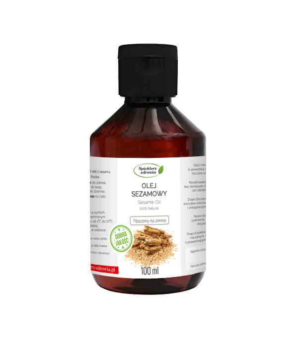 Sezamový Olej 100 ML, Čerstvě Lisovaný, S Dávkovačem