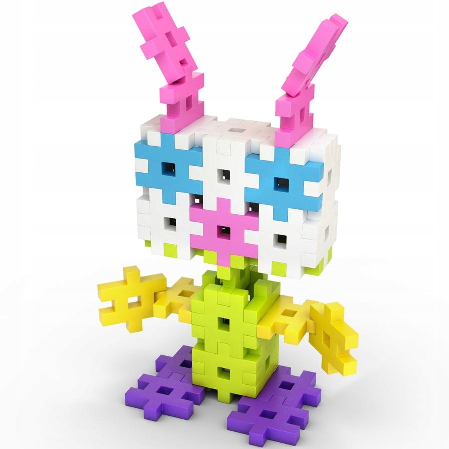 KLOCKI KONSTRUKCYJNE Wafle MELI Maxi Pink 200 elementów Typ wafle