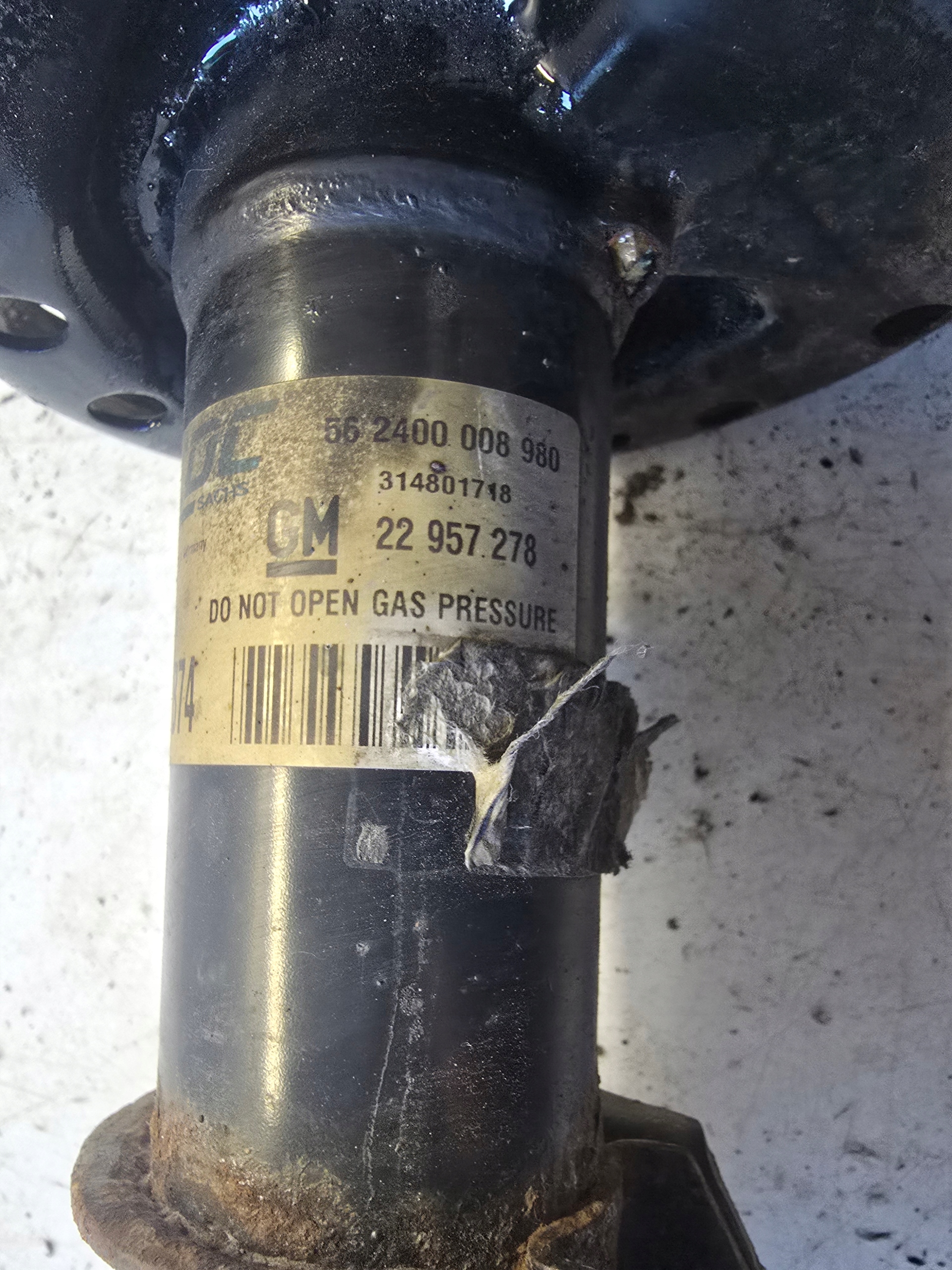 OPEL INSIGNIA A LIFT McPherson shock absorber left front IDS FLEXRIDE 22957278