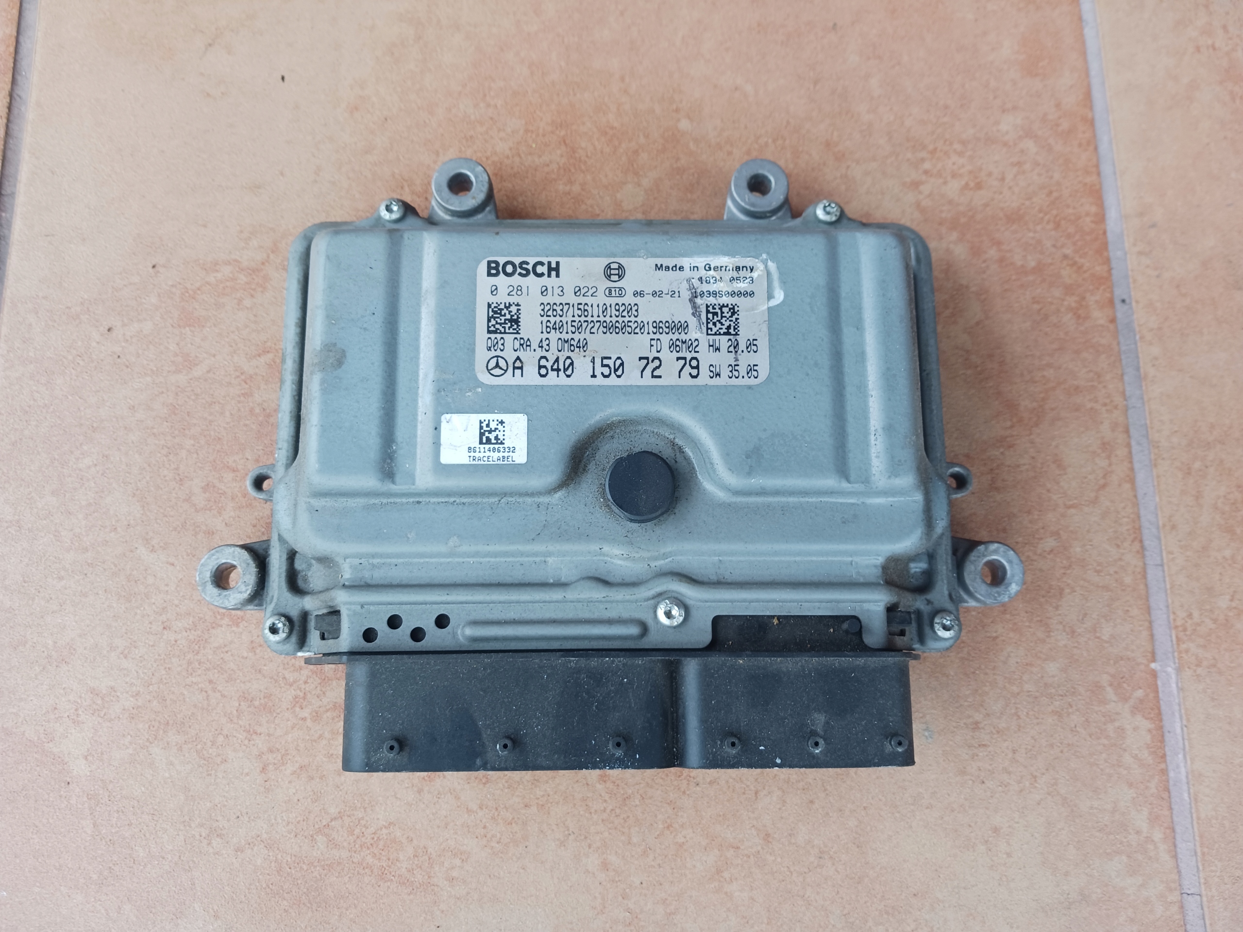 computer Motore MERCEDES W245 2,0 CDI A6401507279