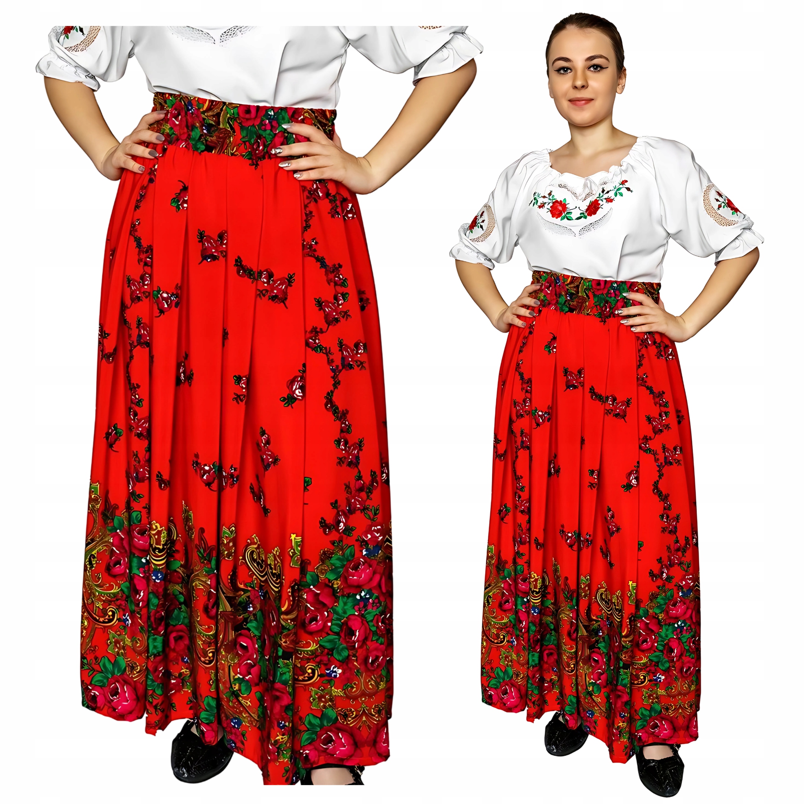 sukně Maxi Sukně S Horalem, Regionální Folk