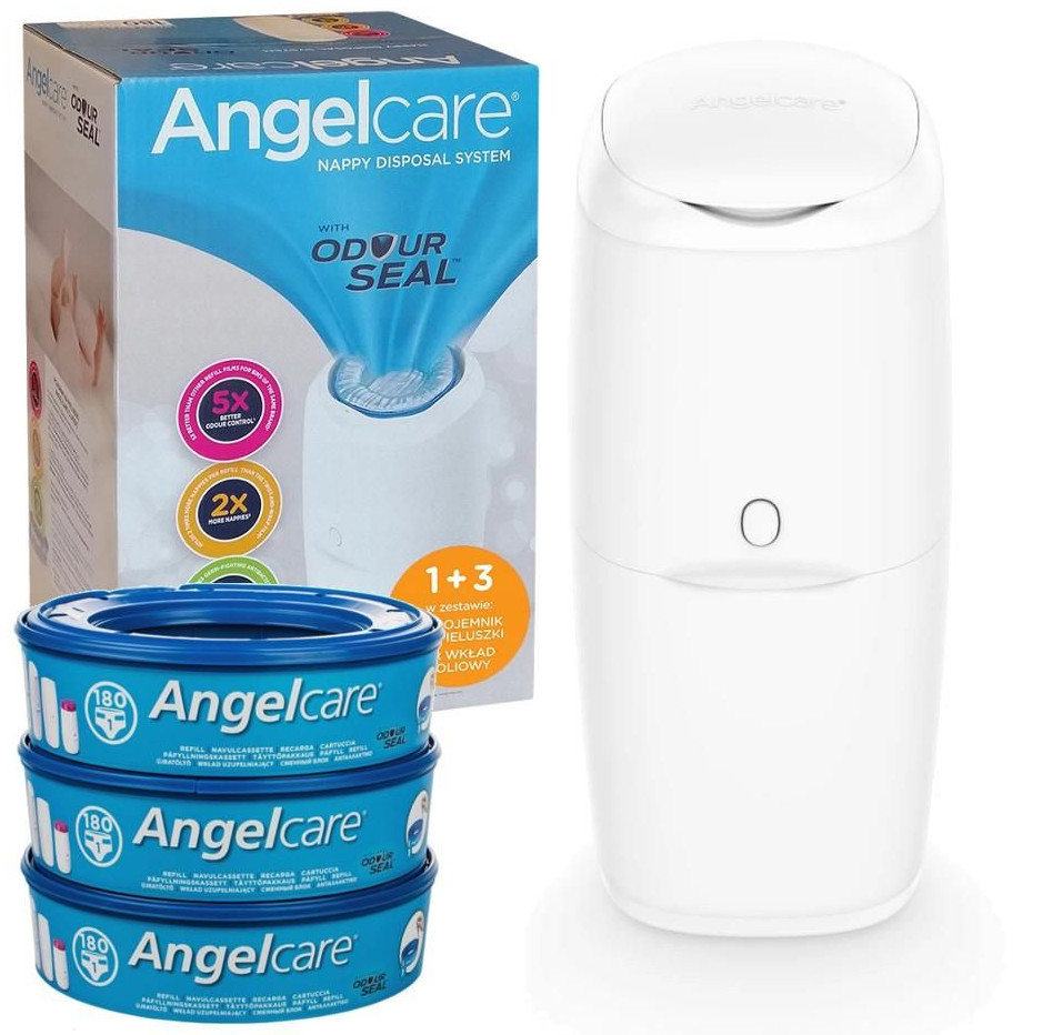 

Angelcare Pojemnik Kosz Na Pieluchy 3 Wkłady