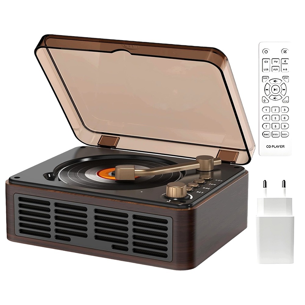 Přenosný Přehrávač CD Přehrávač Boombox S Fm Rádiem BT5.0 Aux Usb Spdif