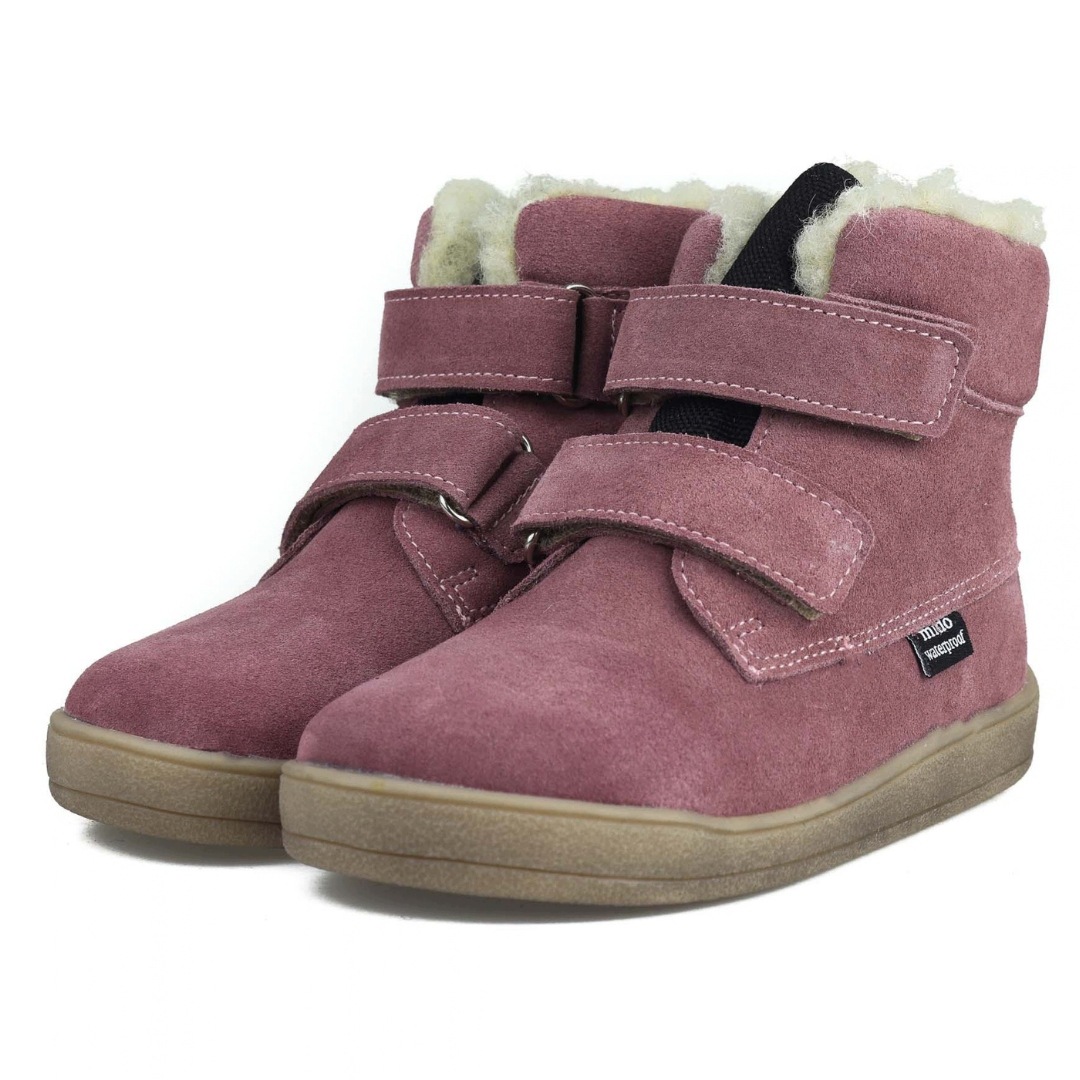 Mido 72-12 Buty Ocieplane Skórzane Barefoot Jesienne Z Membraną Eosin R 27
