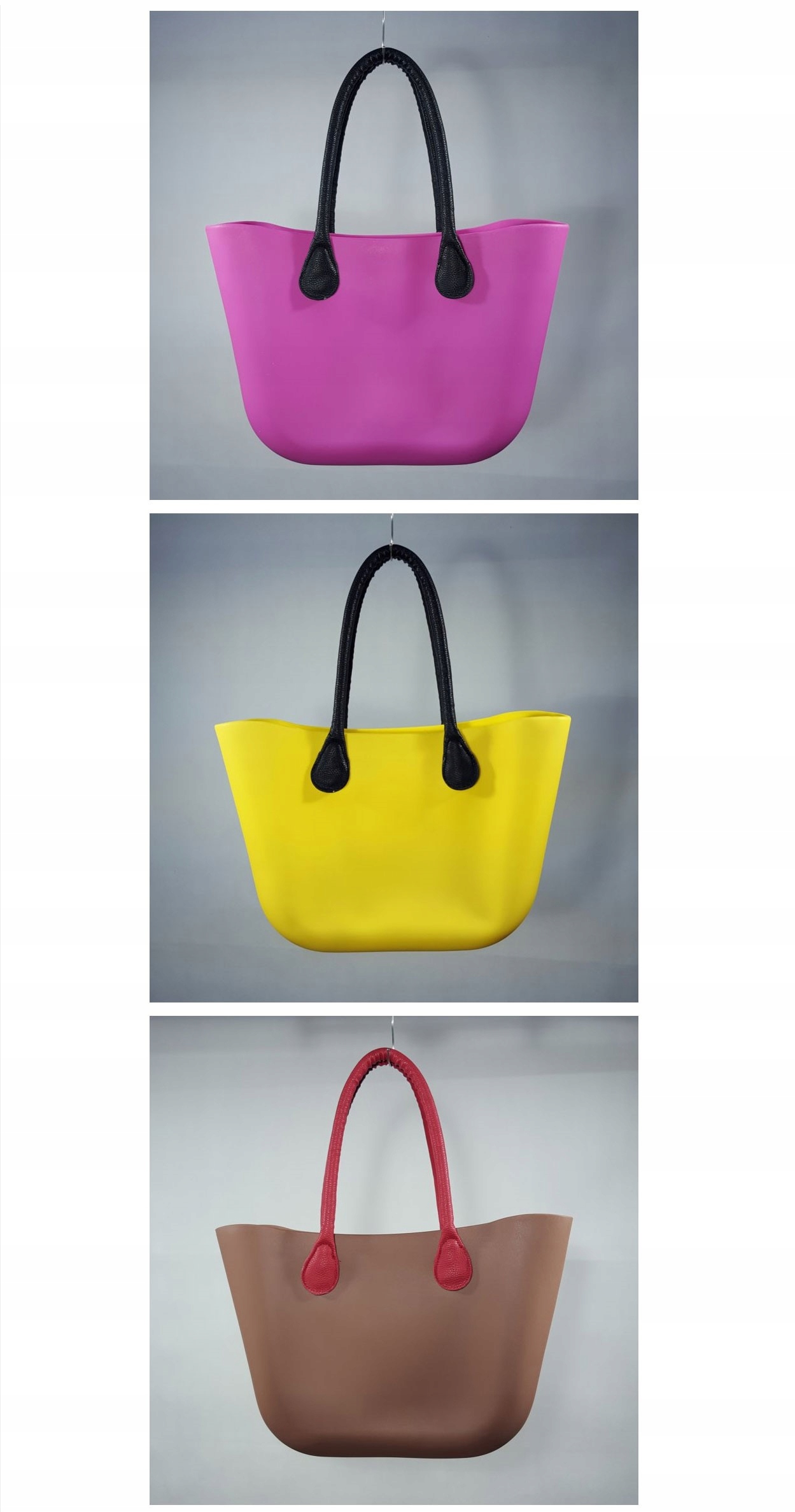 O TORBA GUMOWA TOREBKA JELLY SHOPPER BAG HOBO TGS Cechy dodatkowe organizer