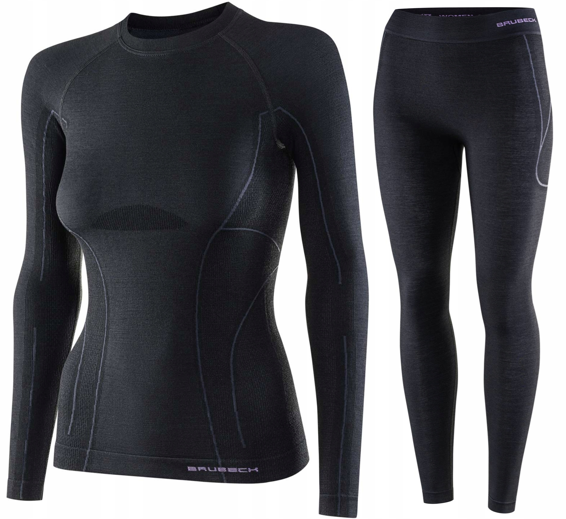 Komplet Bielizna Termoaktywna Brubeck Damski Wełna Merino Ciepły Zestaw
