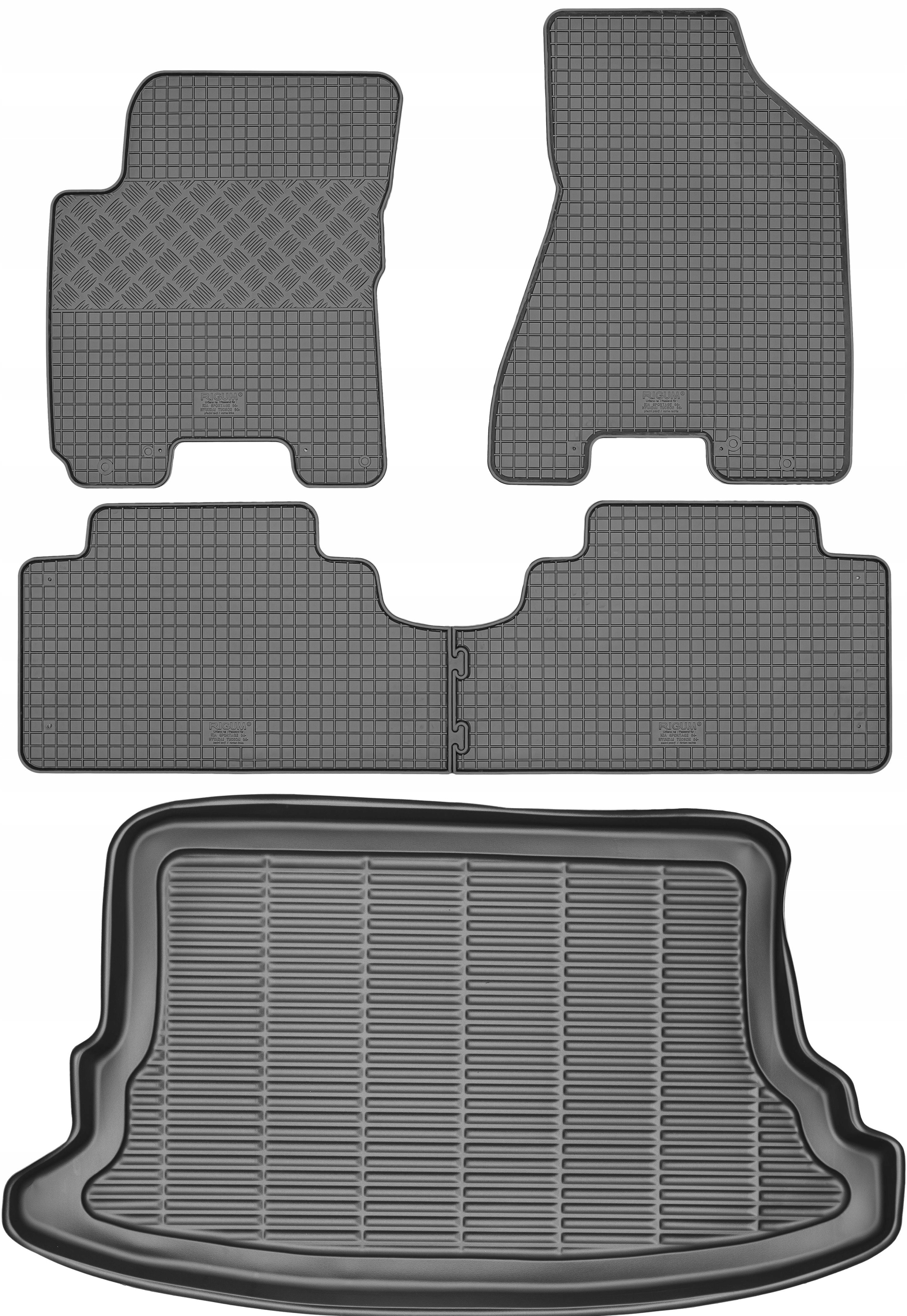 Kia Sportage II Suv 2004-2010 Sada Gumové rohože rohož
