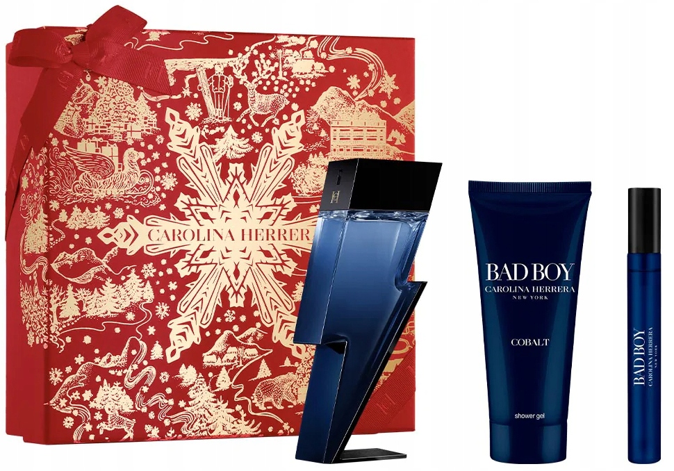 Zestaw męski Carolina Herrera Bad Boy Cobalt Woda perfumowana