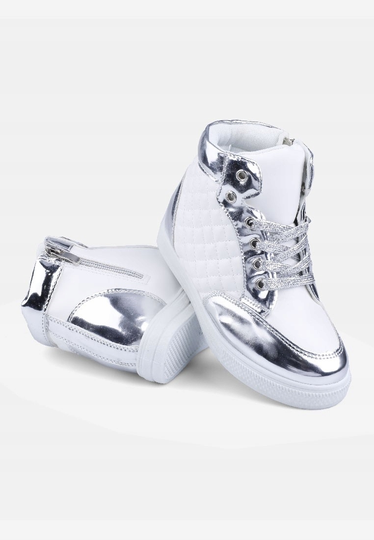 Buty dziecięce botki dziewczynki sneakersy białe Kod producenta R08D-7s25