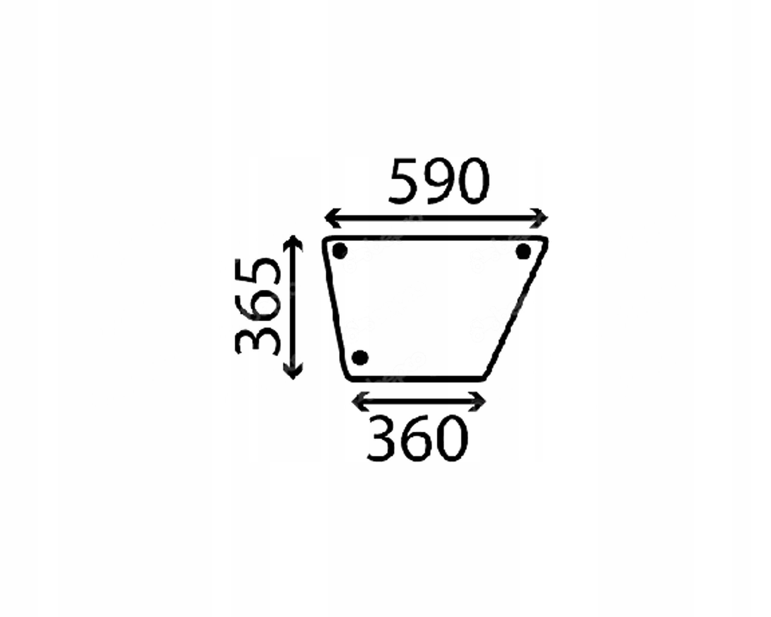 sklo Massey Ferguson 3000 spodní dveře 3600359M1