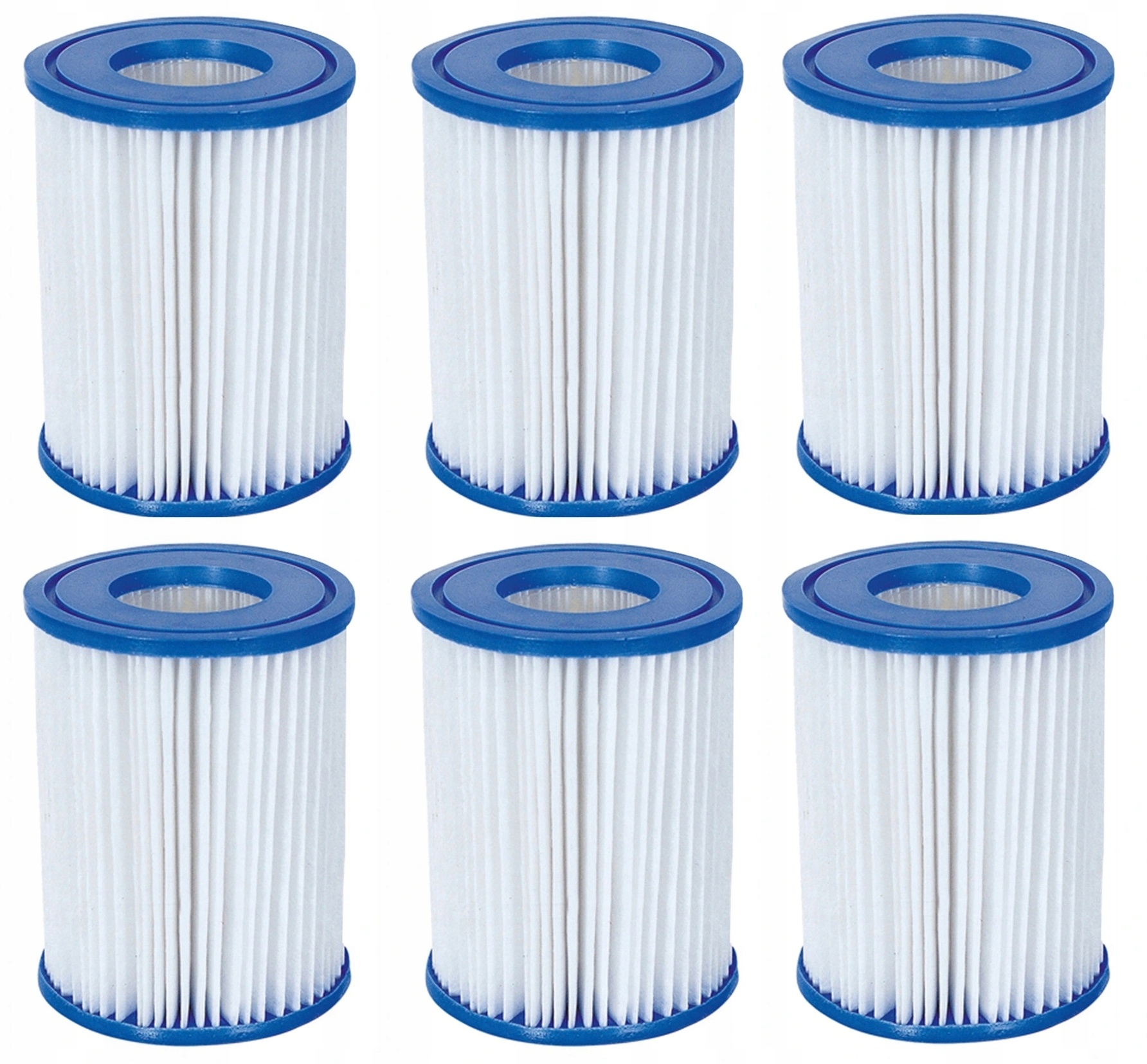 6x Filtr do Basenu Filtr do Pompy Basenowej Filtry do Basenu BESTWAY Typ II