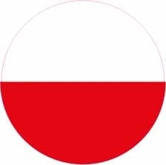 54 sztuki NAKLEJKA FLAGA POLSKI