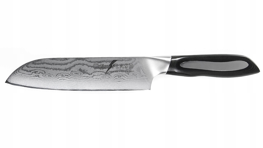 Japonský nôž santoku Tojiro Flash 18 cm VG-10 damaškový 63 vrstiev