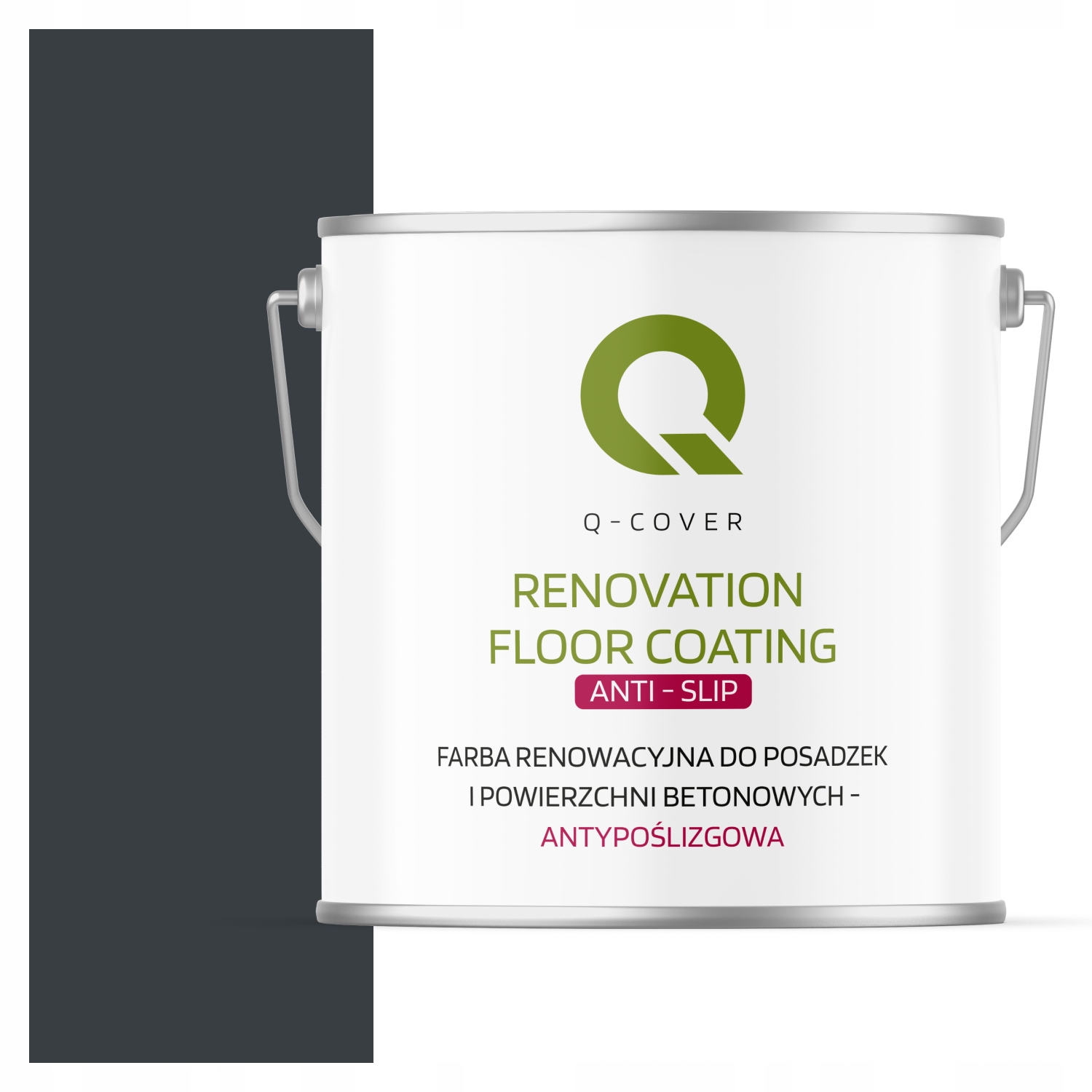 Protišmyková Farba Na Renováciu Betónu V Garáži 5 L, Farba Antracit RAL7016