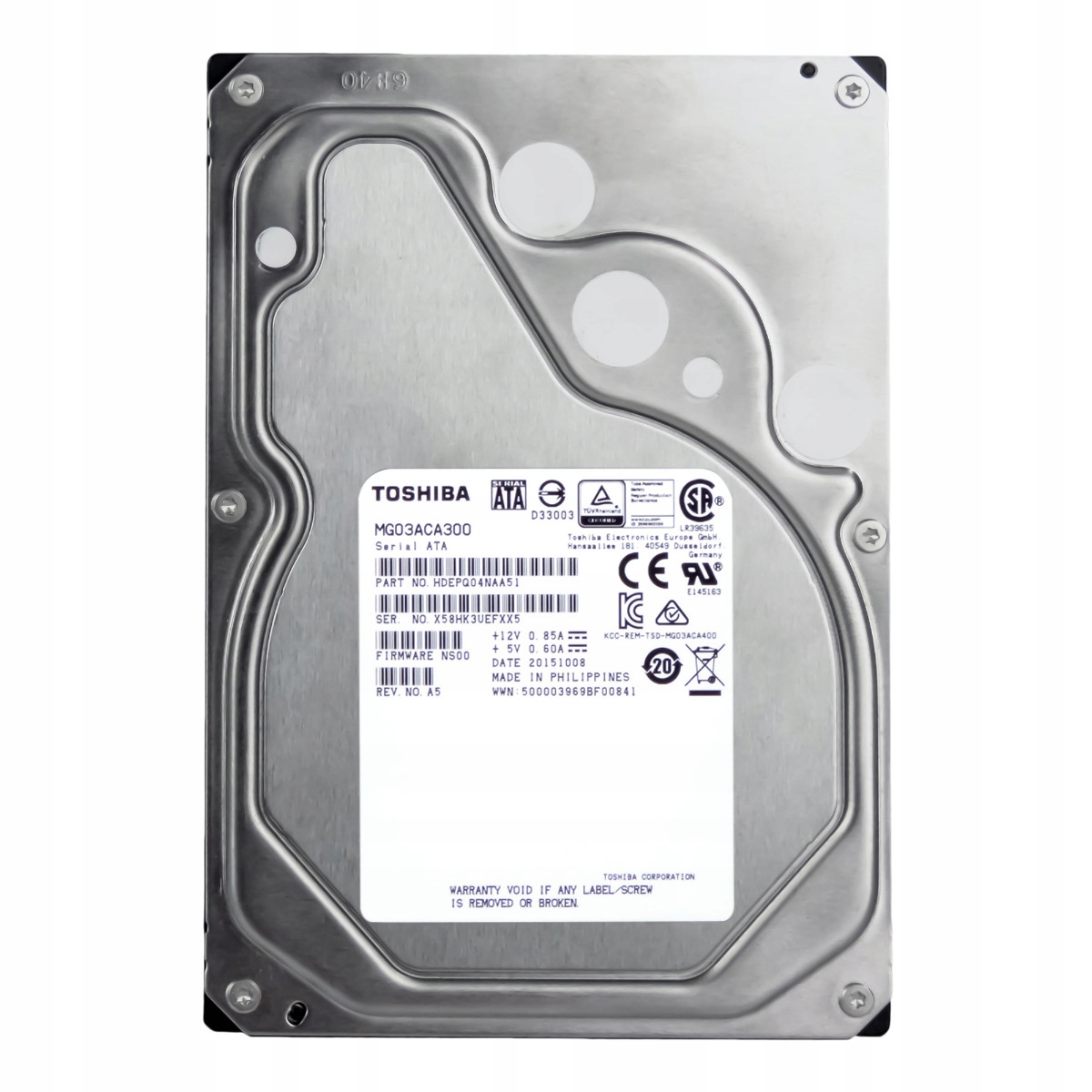 TOSHIBA 3TB 7.2K 64MB SATA III 3.5'' MG03ACA300 - Sklep