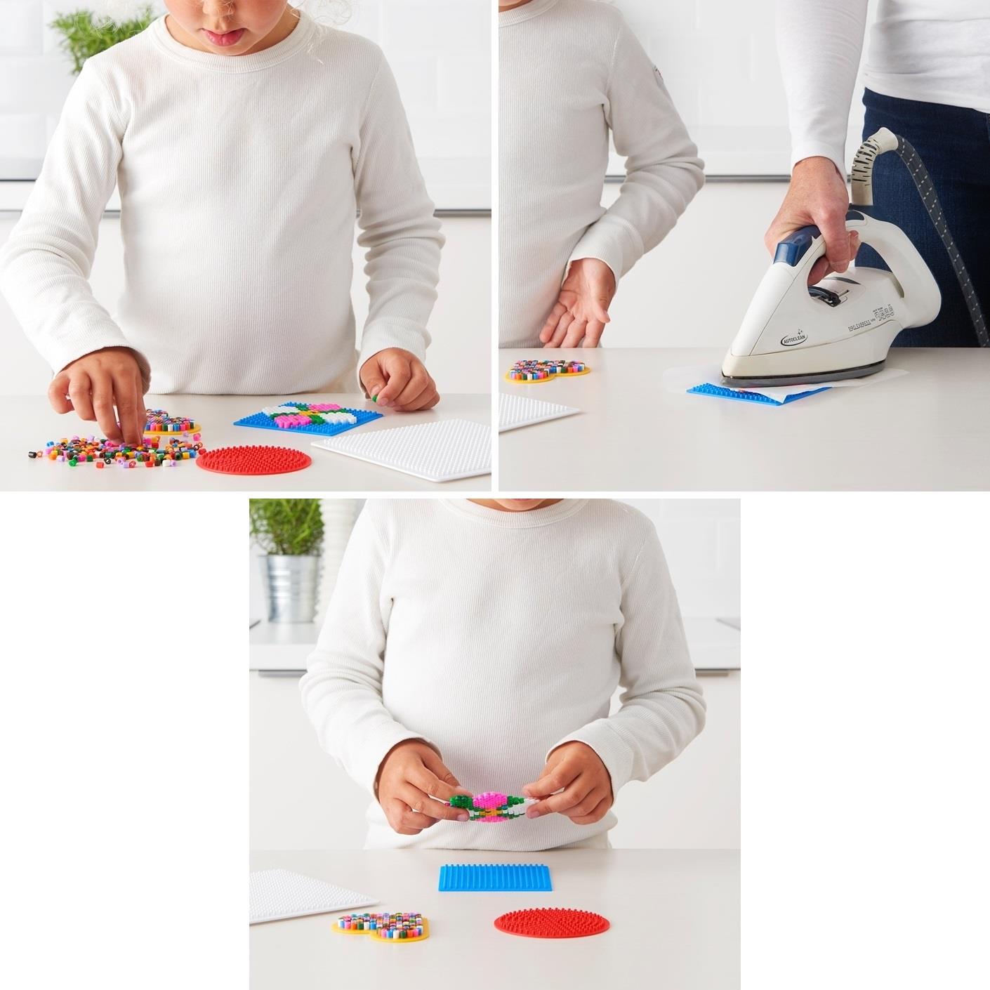 KOLOROWE KORALIKI DO PRASOWANIA SZABLONY 5000 SZT Wysokość produktu 20.5 cm