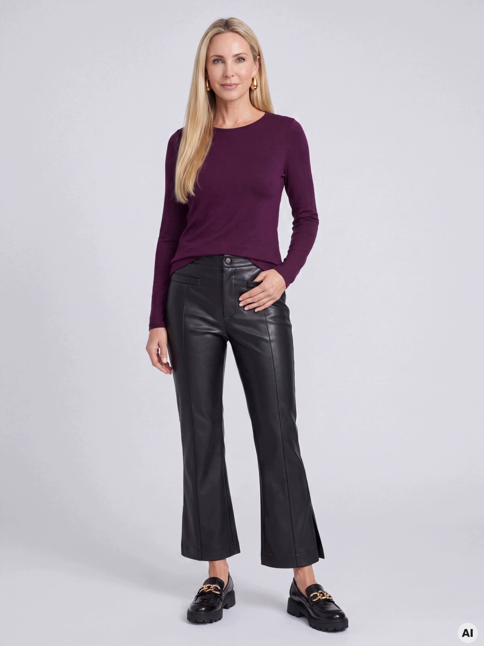 Orsay Černé dámské kalhoty bootcut Orsay