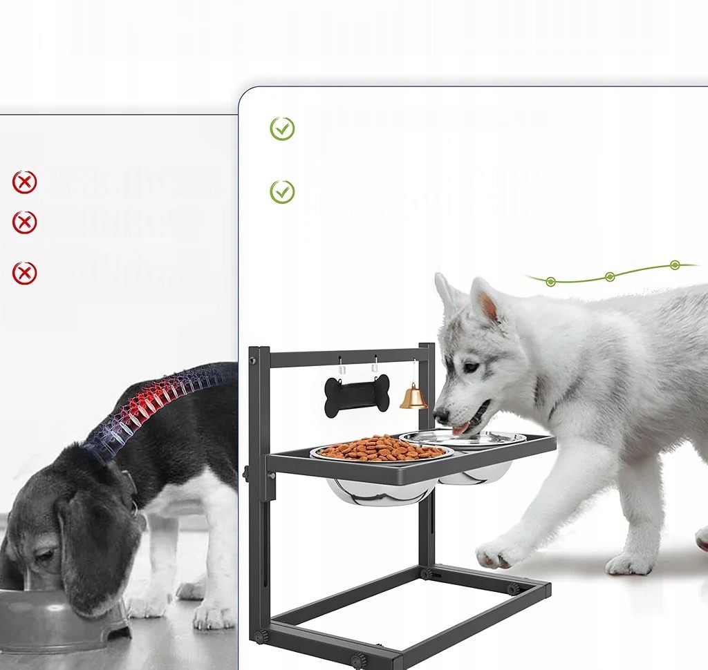 Levně Misky Pro Psa, 2X Nerezová Ocel