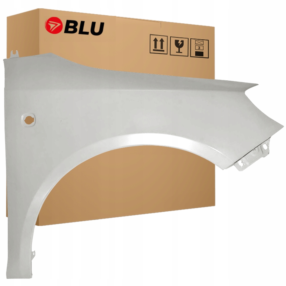 Blu Blatník Škoda Fabia 2 5J Roomster LF7T pravý stříbrný 07-15 přední pozink