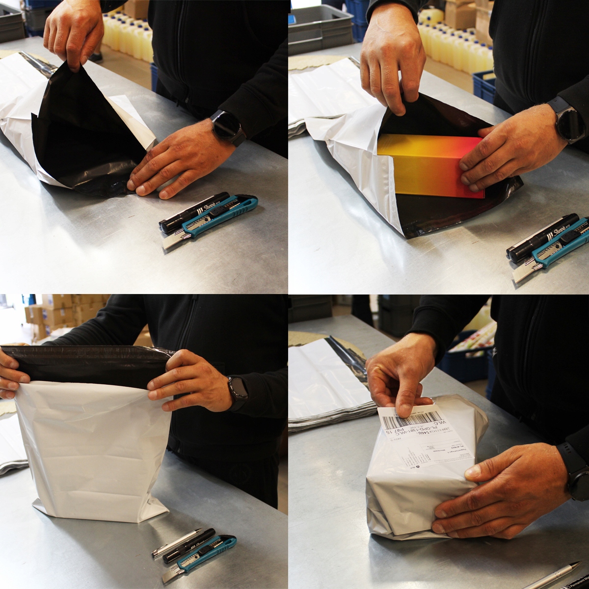 FOLIOPAKI KURIERSKIE FOLIOPAK KOPERTY 310x420 50szt A3 FOLIOWE BIAŁE Kolor biały