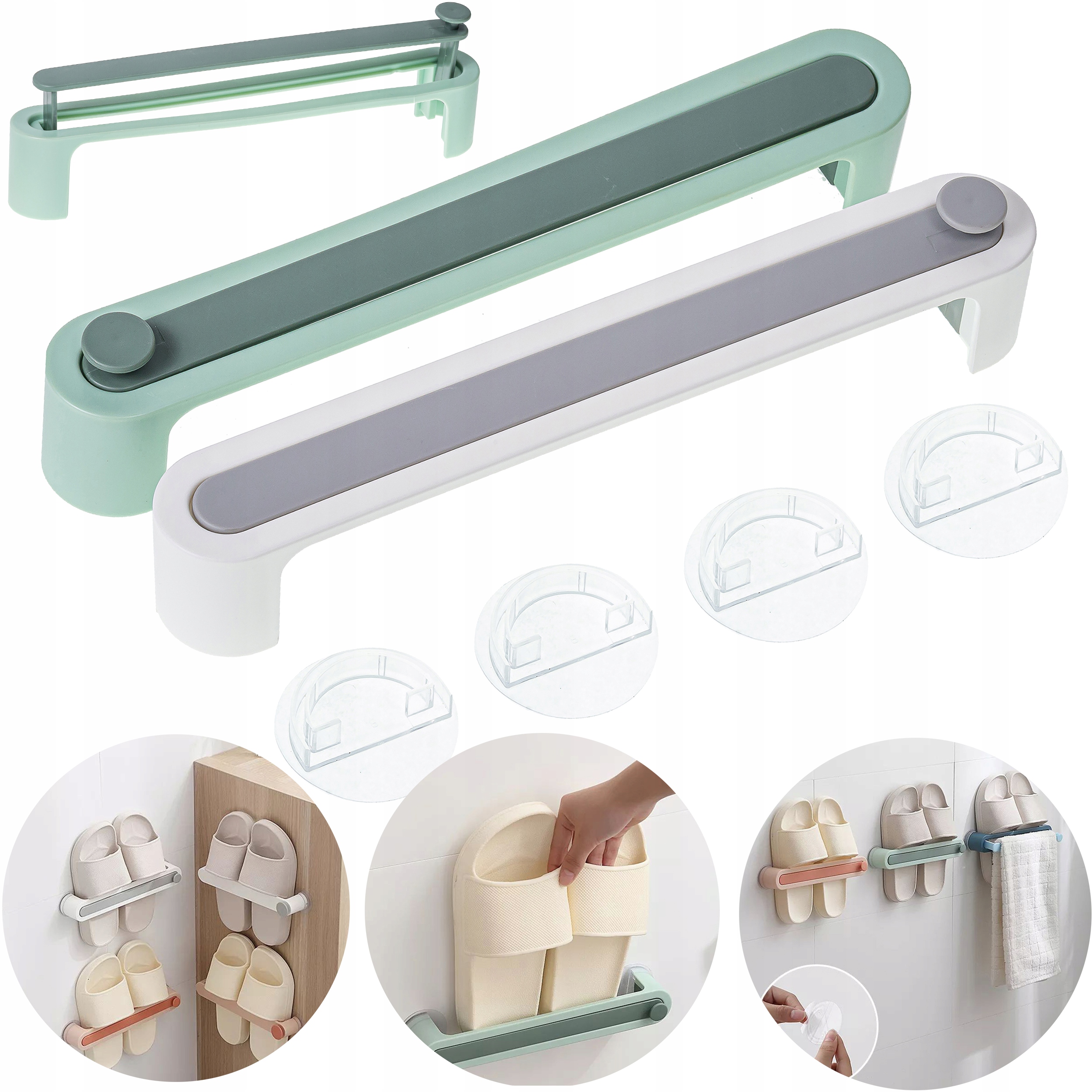 UCHWYT LAZIENKOWY NA RECZNIK BUTY KLAPKI KOSZULKE