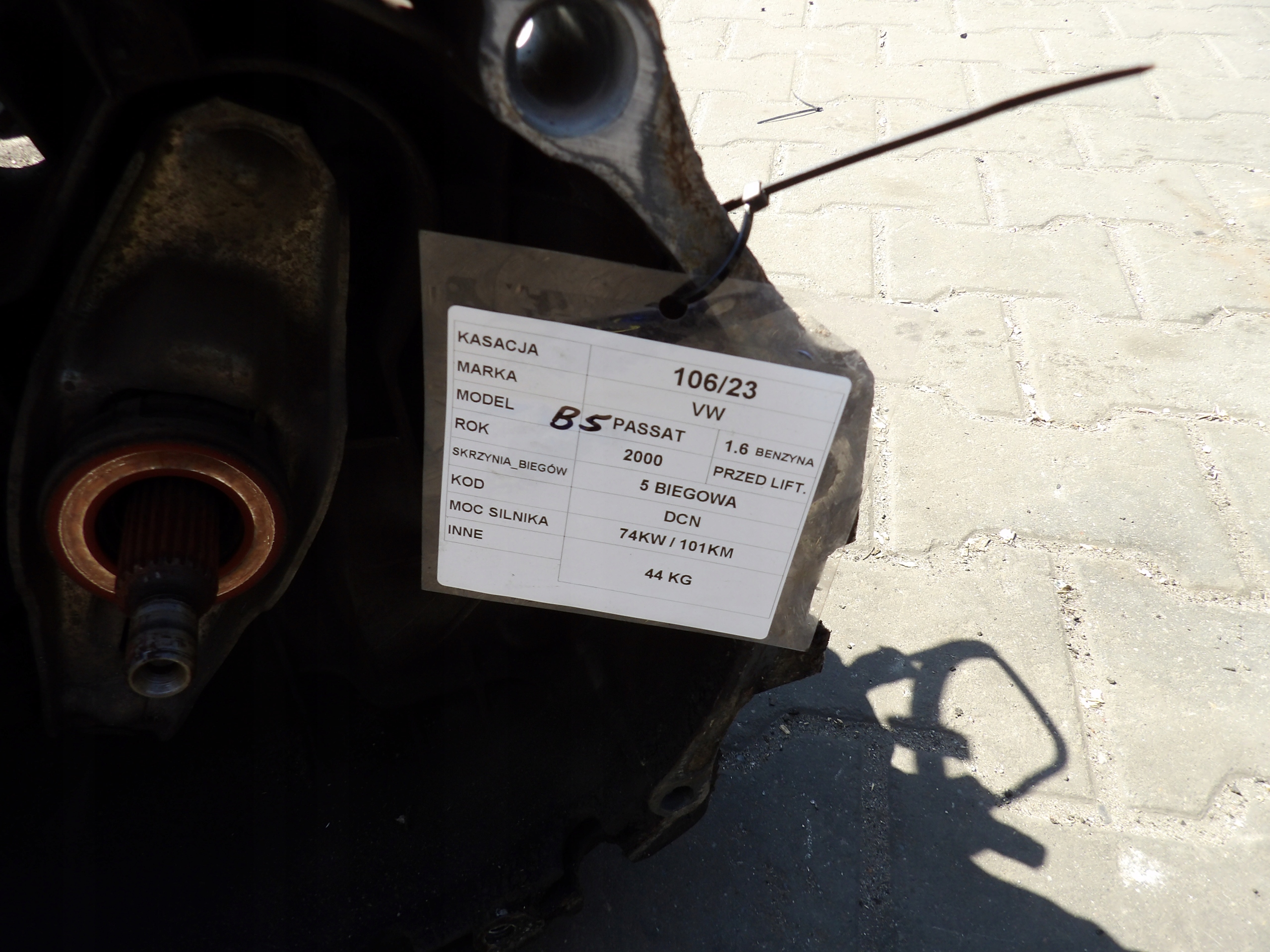 Převodovka VW Passat B5 1,6 DCM