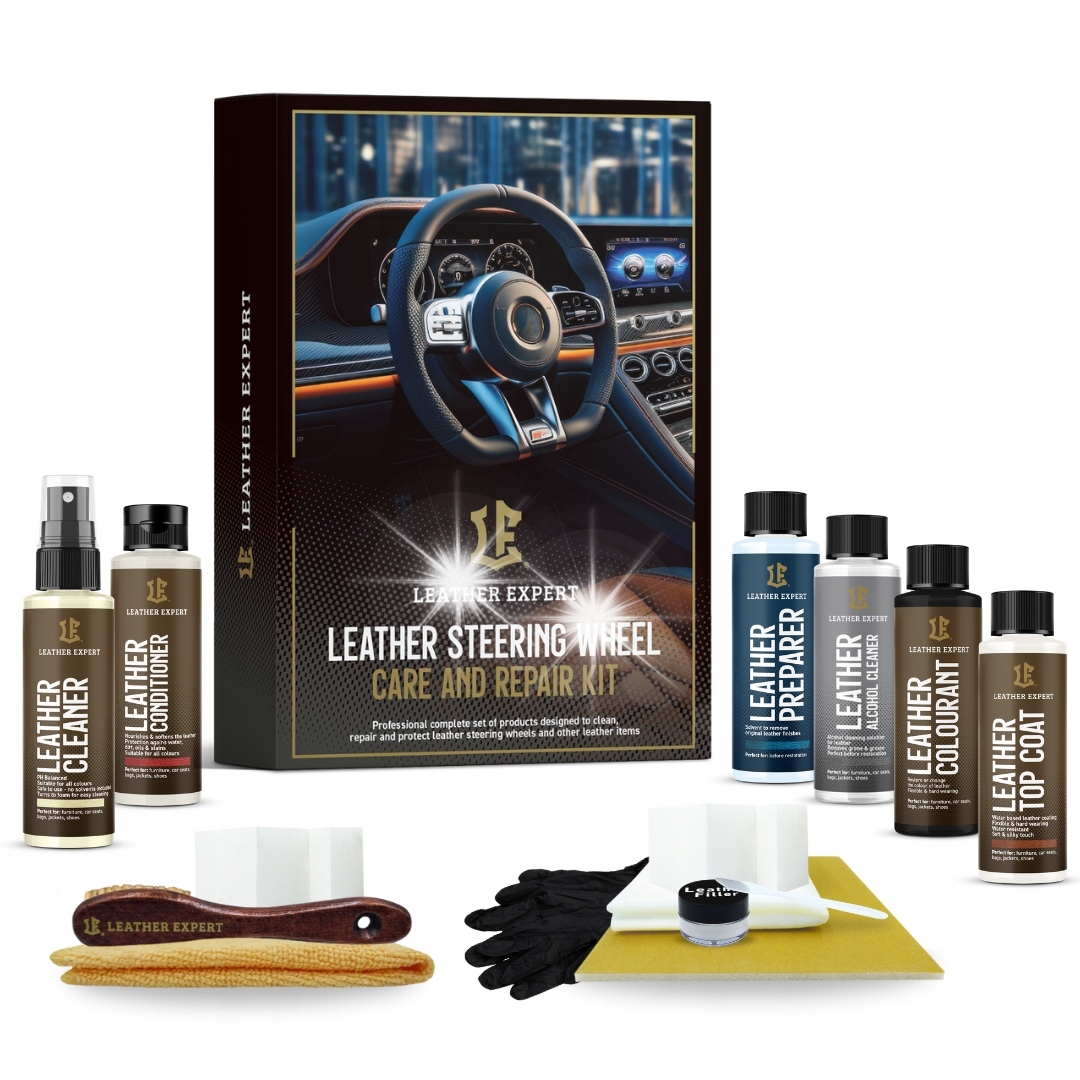 Leather Expert Steering Wheel Care Repair Zestaw Do Renowacji Kierownicy