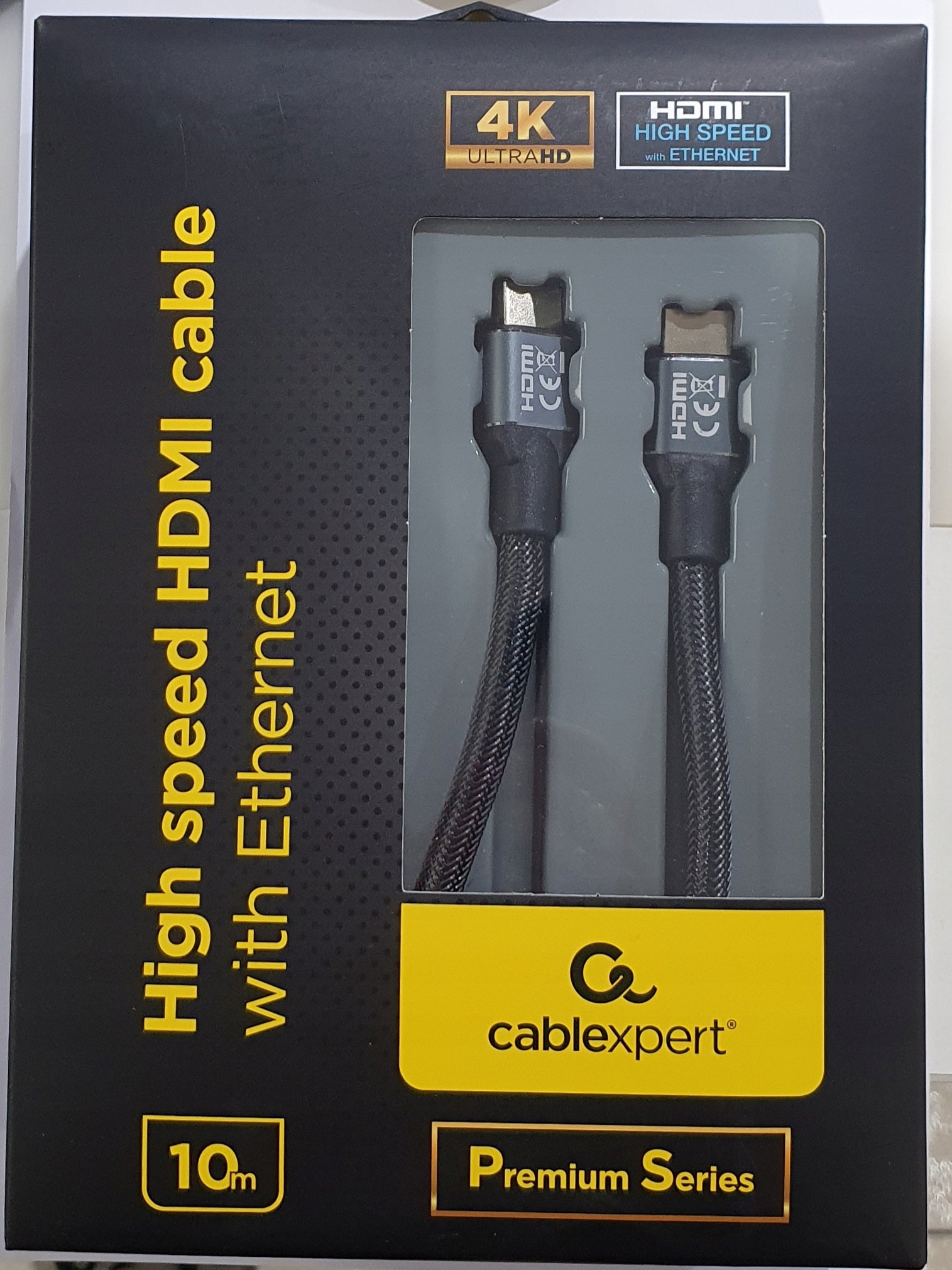 High speed HDMI cable with Ethernet Premium series, 10 m (CCBP-HDMI-10M)