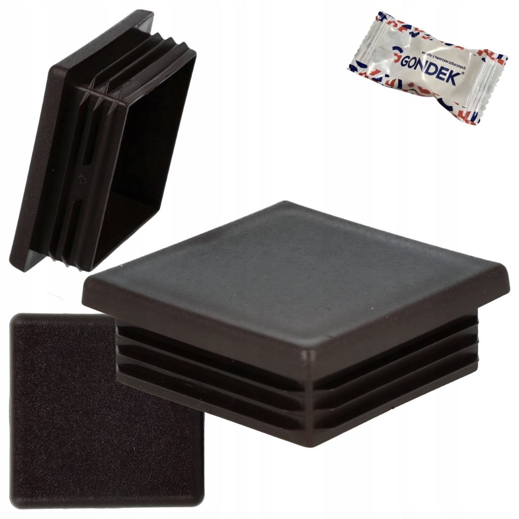 Krytka na profil 60x60 vnútorná zátka strieška na stĺpik Bronz 100ks