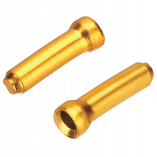 

Końcówki linki hamulca/przerzutki 10 szt złoty