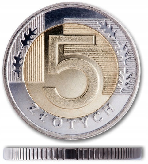 5 zł złotych 2022 mennicze st. 1 UNC