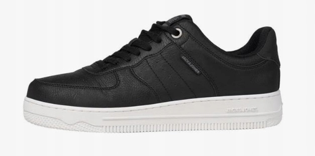Pánské černé kožené tenisky Jack & Jones velikost 40