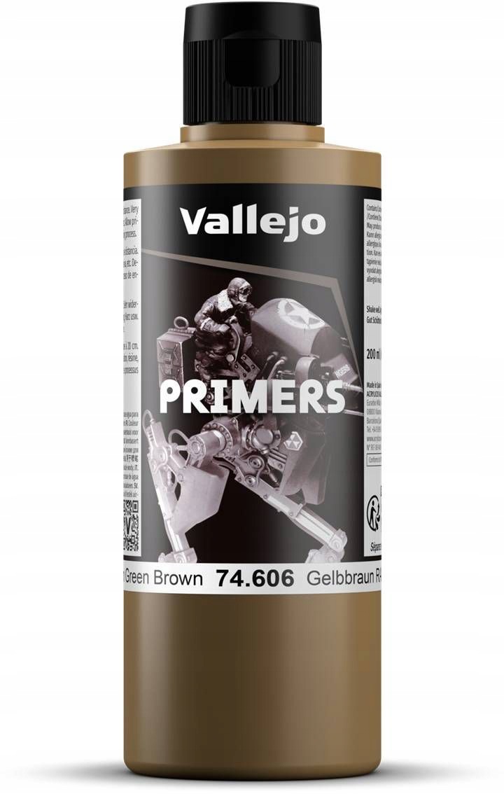 Vallejo: 74.606 Základové Barvy Německá Zelenohnědá (200 ML)