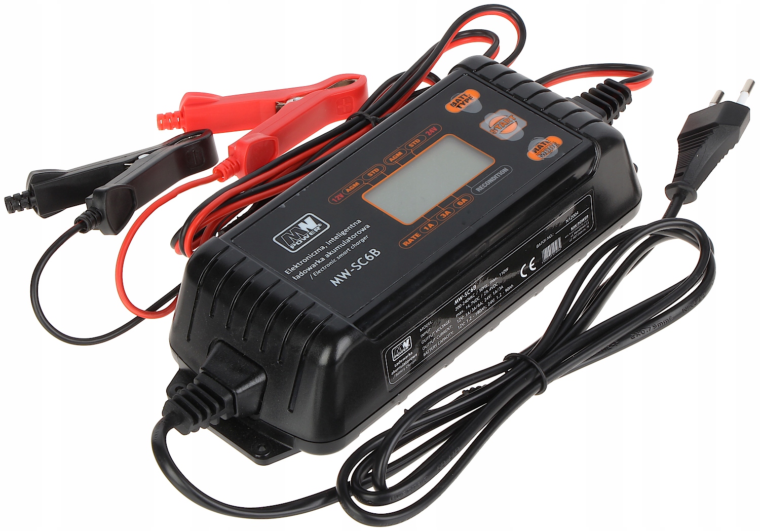 

Mw Power MW-SC6B ładowarka akumulatorów 6A 12V/24V