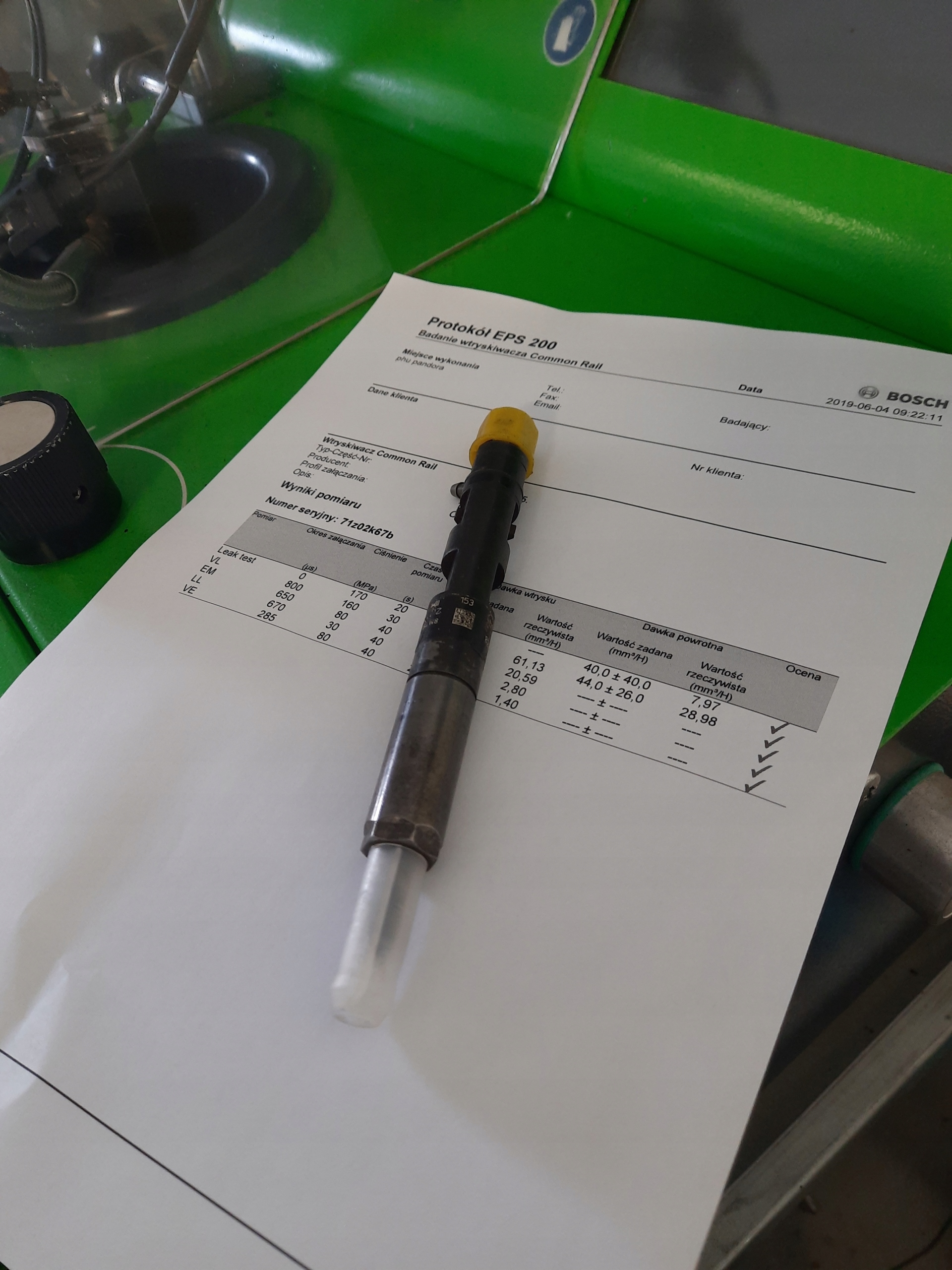 WTRYSKIWACZ RENAULT 1.5DCI DELPHI EJBR02101Z USZK