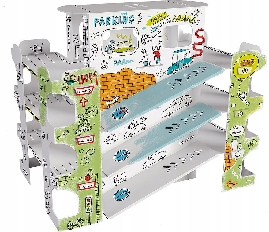 

Kolorowanka-składanka 3D XXL Parking Monumi