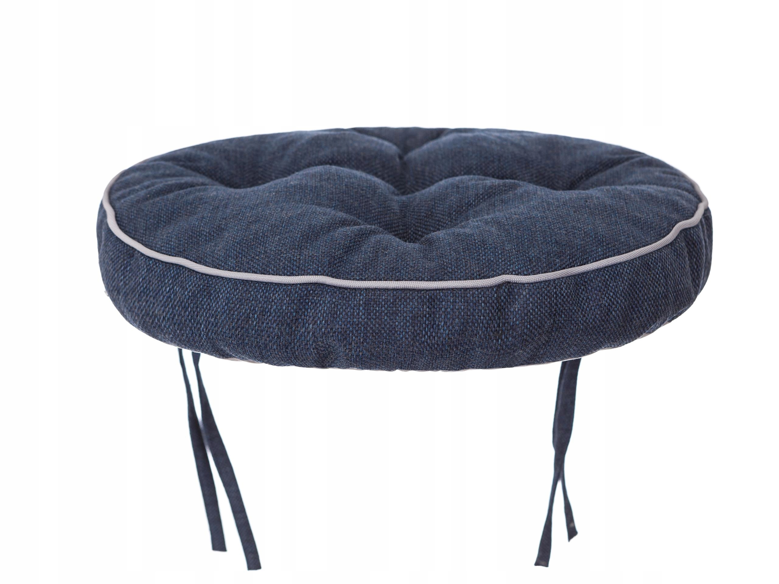 Polštář kulatý na stoličku, vázaná židle 38x38